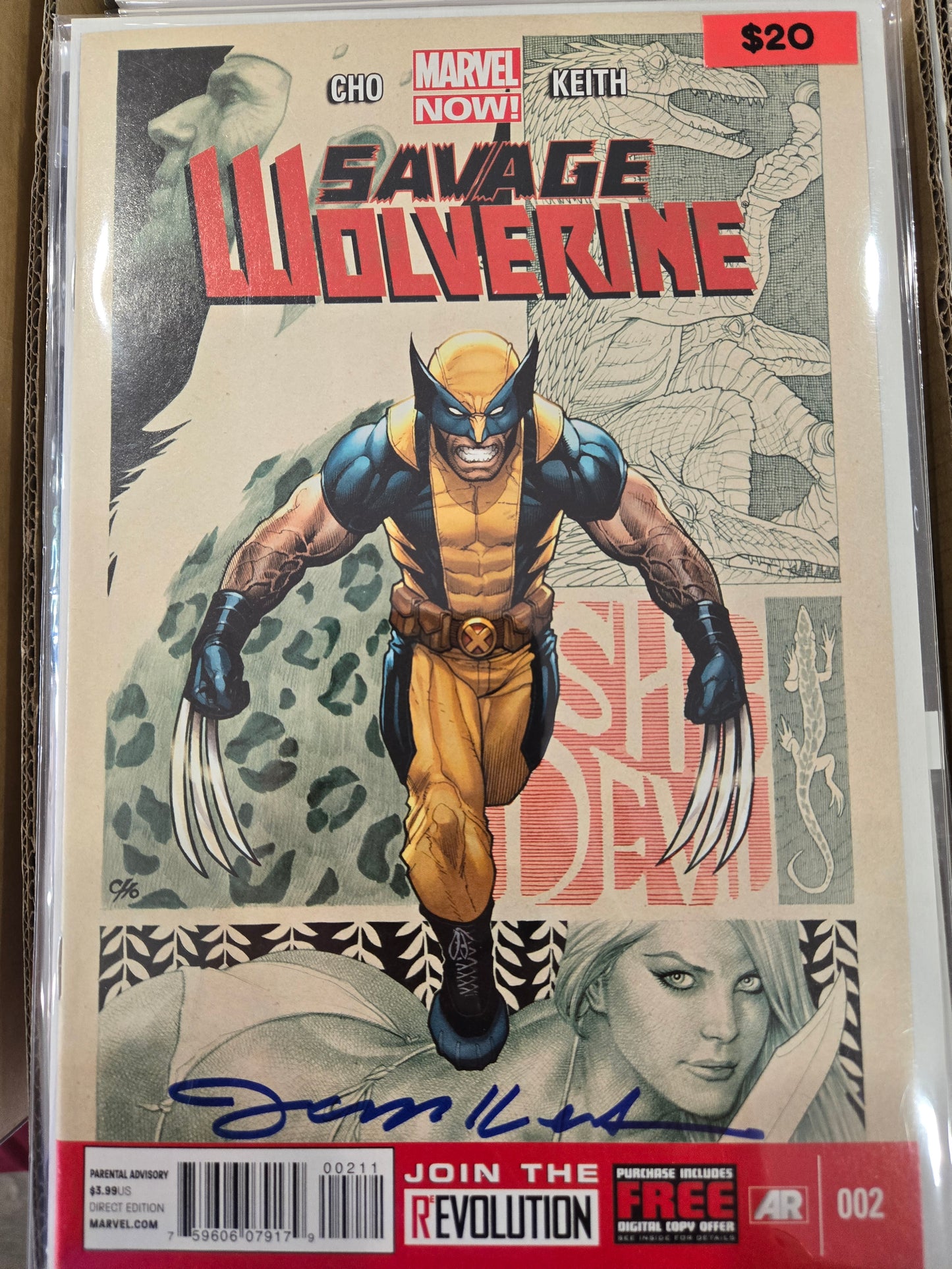 Savage Wolverine #2 signed by Jason Keith