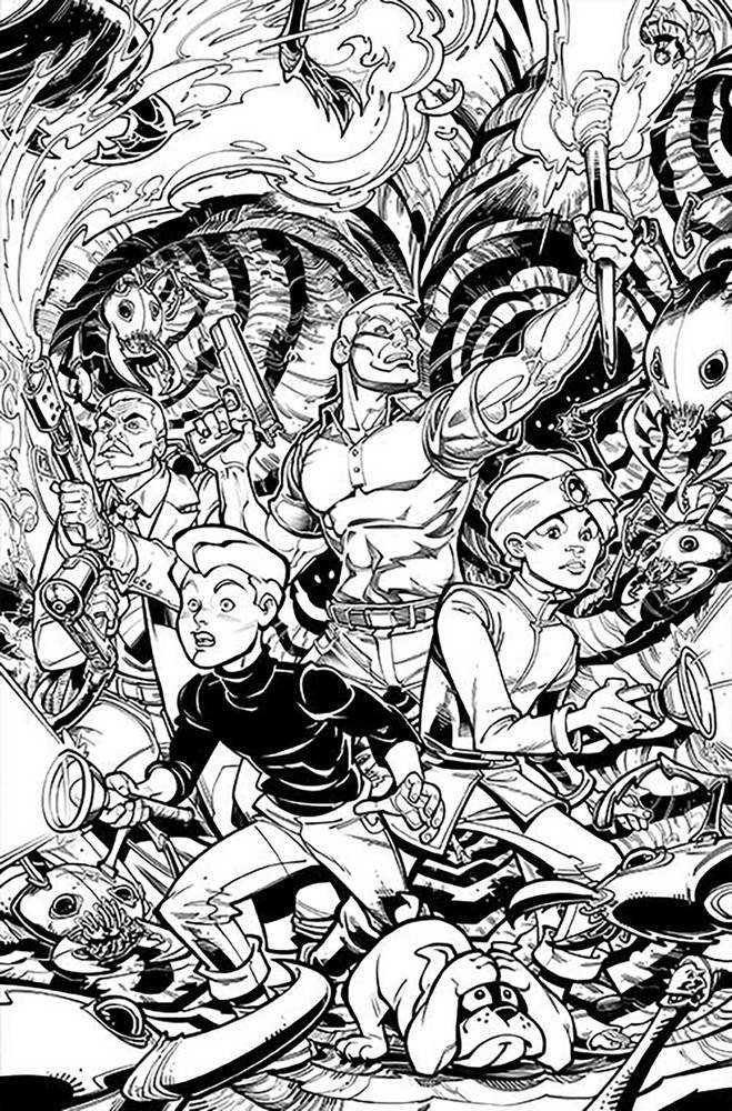 Jonny Quest #4 Cover M 7 Copy Foc Variant Edition Hardin Line Art
