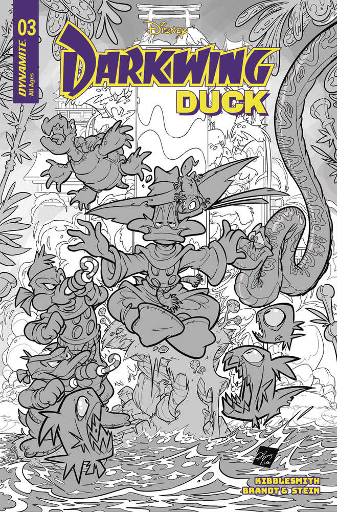 Darkwing Duck #3 Cover H 10 Copy Variant Edition Cangialosi Line Art
