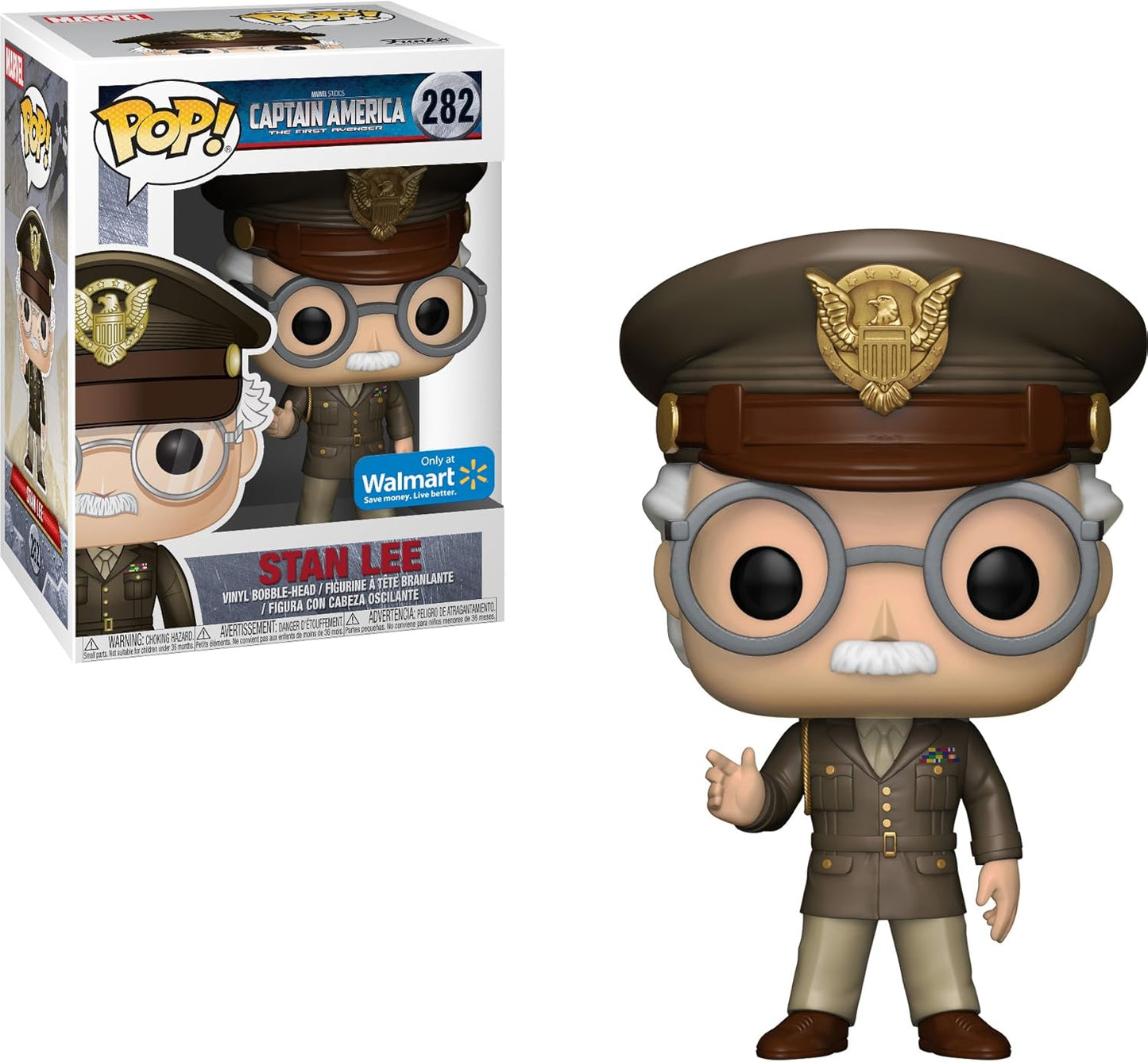 Pop Captain America The First Avenger Stan Lee Vinyl Figure Walmart Exclusive