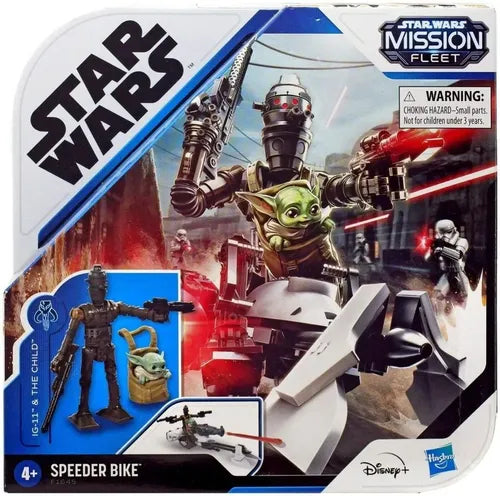 Star Wars 2021 Mission Fleet Speeder Bike with IG-11 & The Child