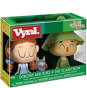 Vynl Wizard of Oz Dorothy and Toto + The Scarecrow