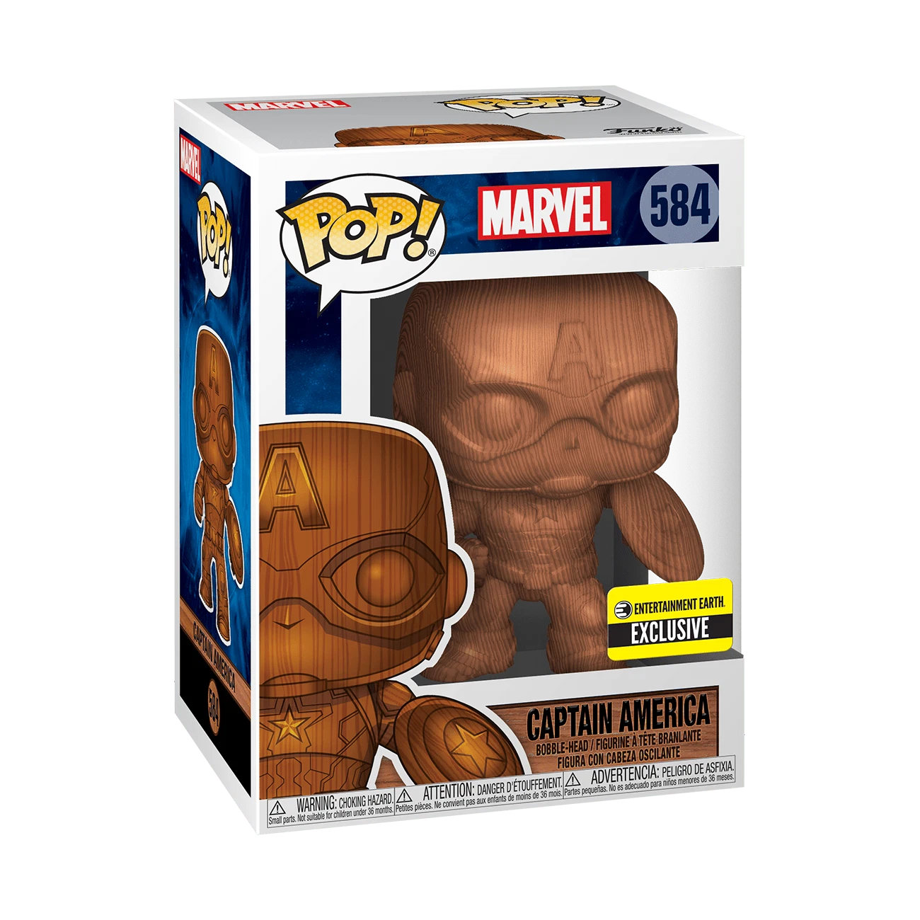 Funko POP! Funko Pop! - Marvel Captain America 584 Entertainment Earth Exclusive