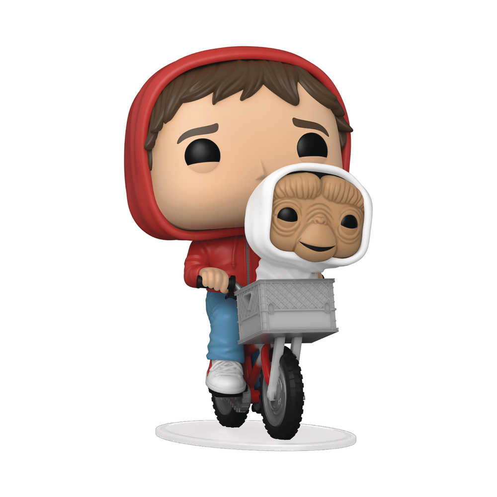 Pop Movies Et 40 Th Elliot with Et In Bike Basket Vinyl Figure