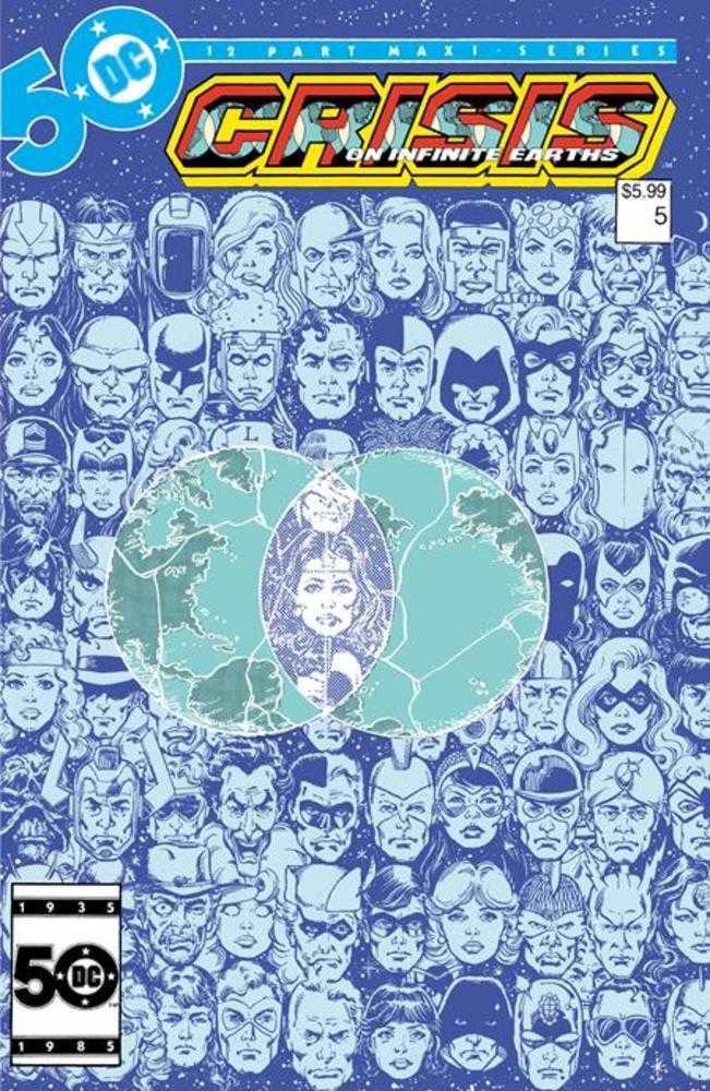 Crisis On Infinite Earths #5 Facsimile Edition Cover B George Perez Foil Variant