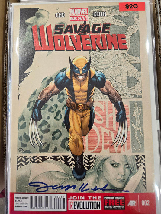 Savage Wolverine #2 signed by Jason Keith