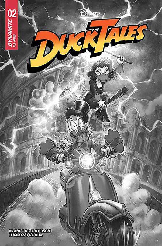 Ducktales #2 Cover R 7 Copy Foc Variant Edition Quah Black & White