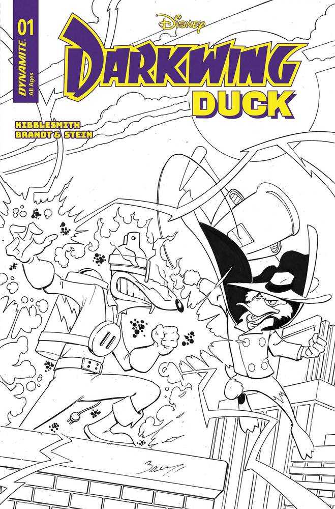 Darkwing Duck #1 Cover Y 7 Copy Foc Variant Edition Bagley Line Art