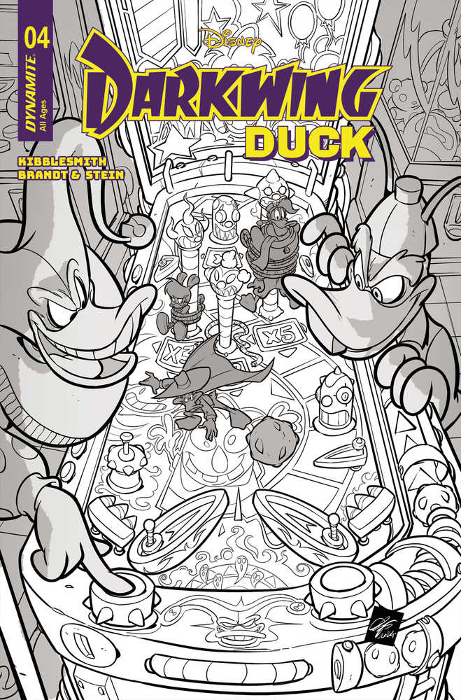 Darkwing Duck #4 Cover H 10 Copy Variant Edition Cangialosi Line Art