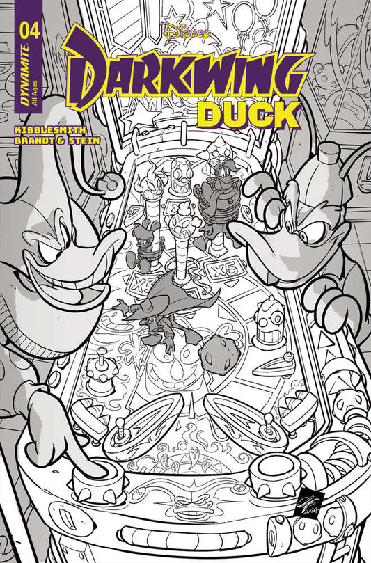 Darkwing Duck #4 Cover H 10 Copy Variant Edition Cangialosi Line Art