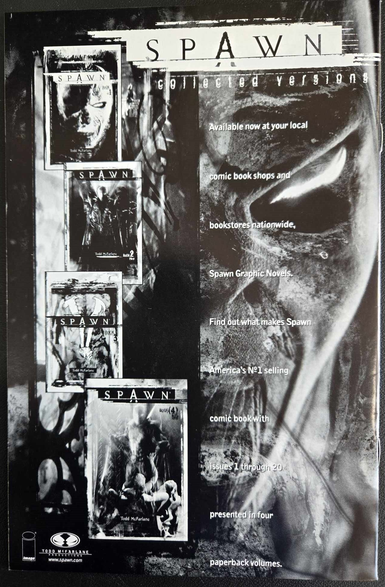 SPAWN #1 B&W REPRINT