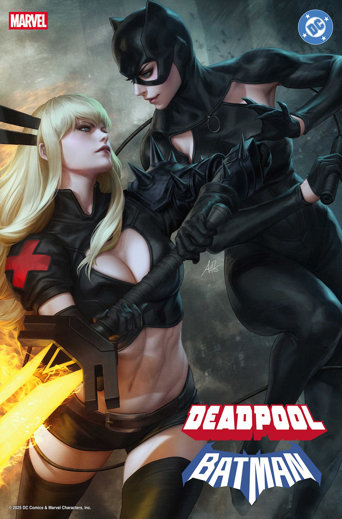 Marvel/DC: Deadpool/Batman #1 Artgerm Variant
