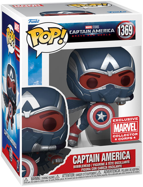 Pop Marvel Captain America Marvel Collector Corps Exclusive