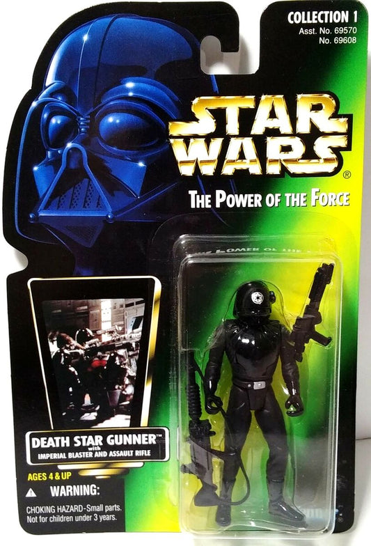 Star Wars 1996 Power of the Force Death Star Gunner (Non-Holo Foil) Action Figure