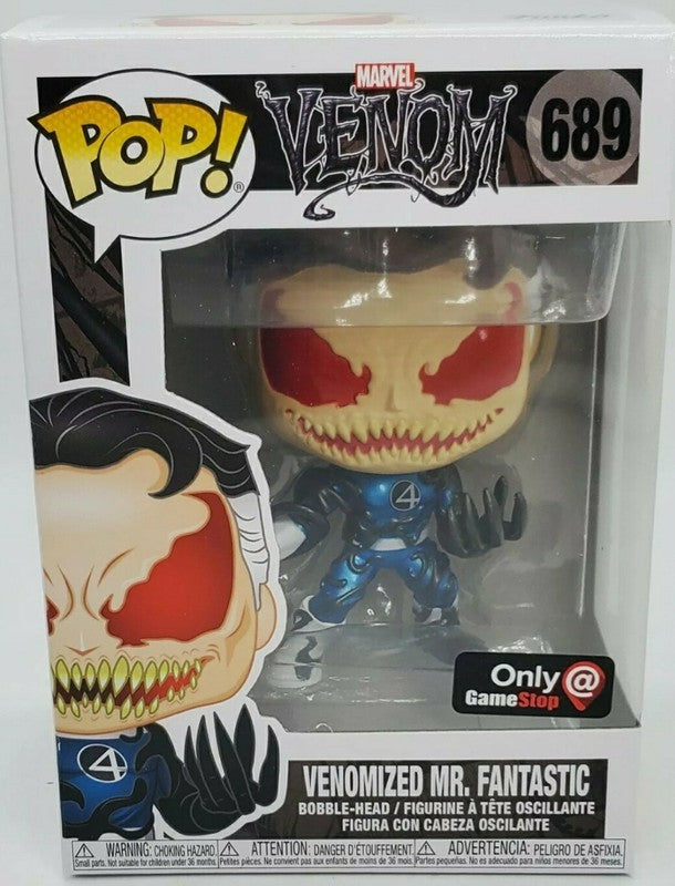 Pop Venomized Mr. Fantastic Metallic Gamestop Exclusive