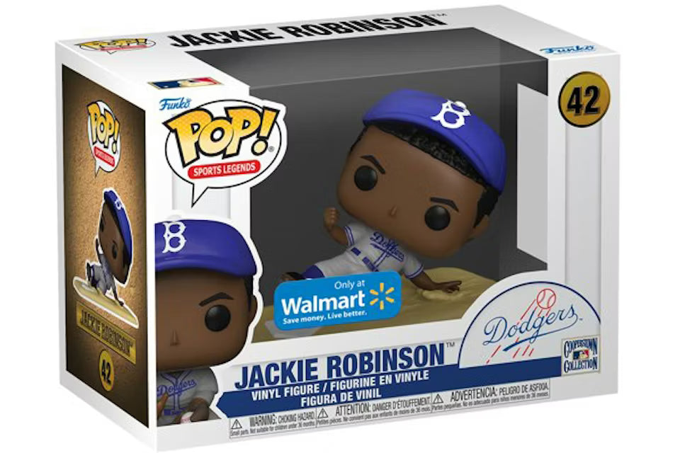 Pop Sports Legends Jackie Robinson Vinyl Figure Walmart Exclusive