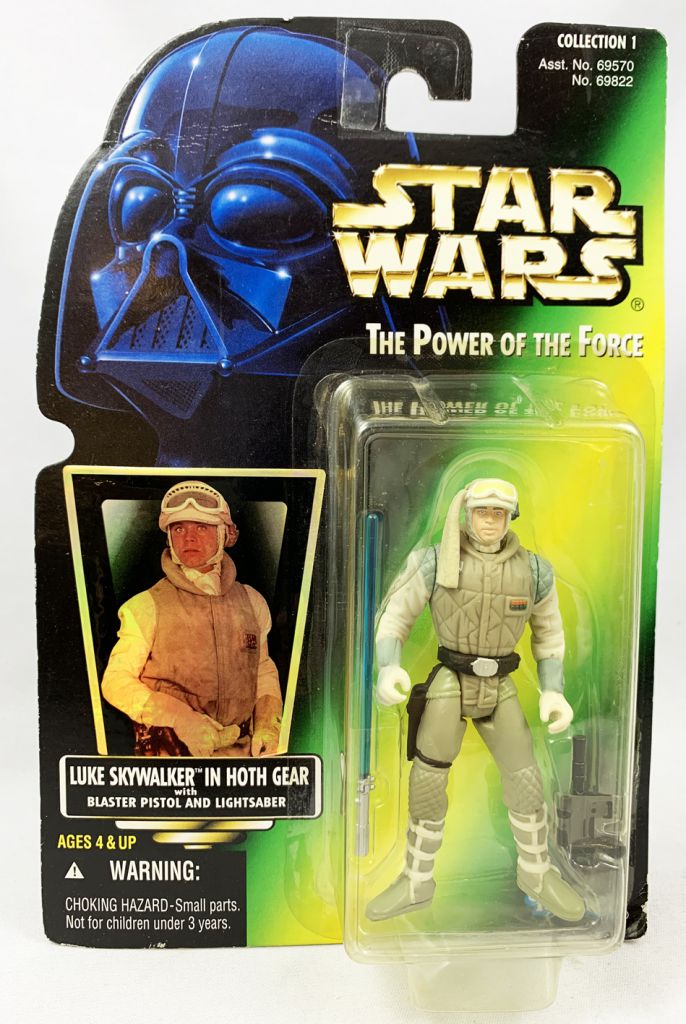 Star Wars 1996 Power of the Force Luke Skywalker Hoth Gear Action Figure