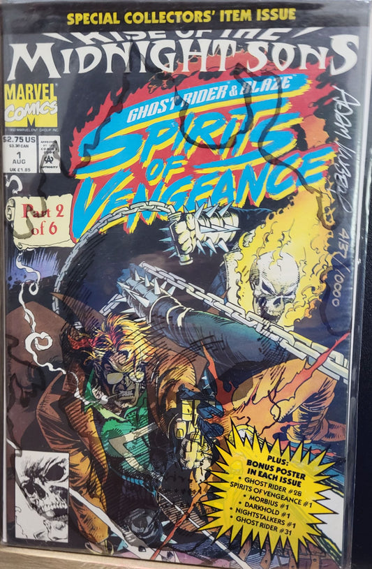 Ghost Rider Spirit of Vengeance #1 Signed by Adam Kubert