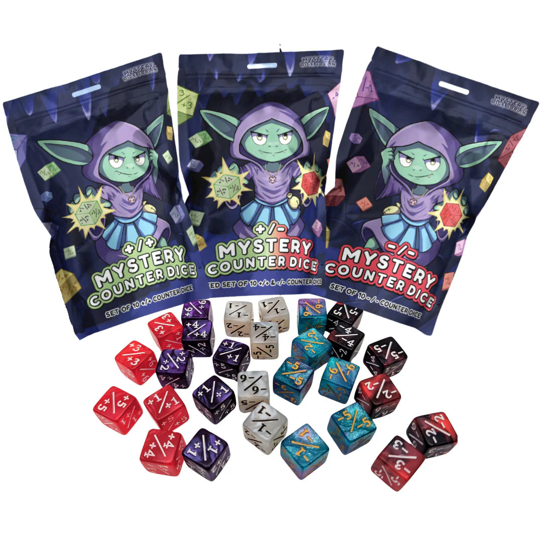 Mystery +/+ Counter Dice Set