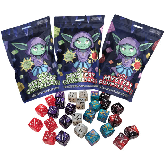 Mystery +/+ Counter Dice Set