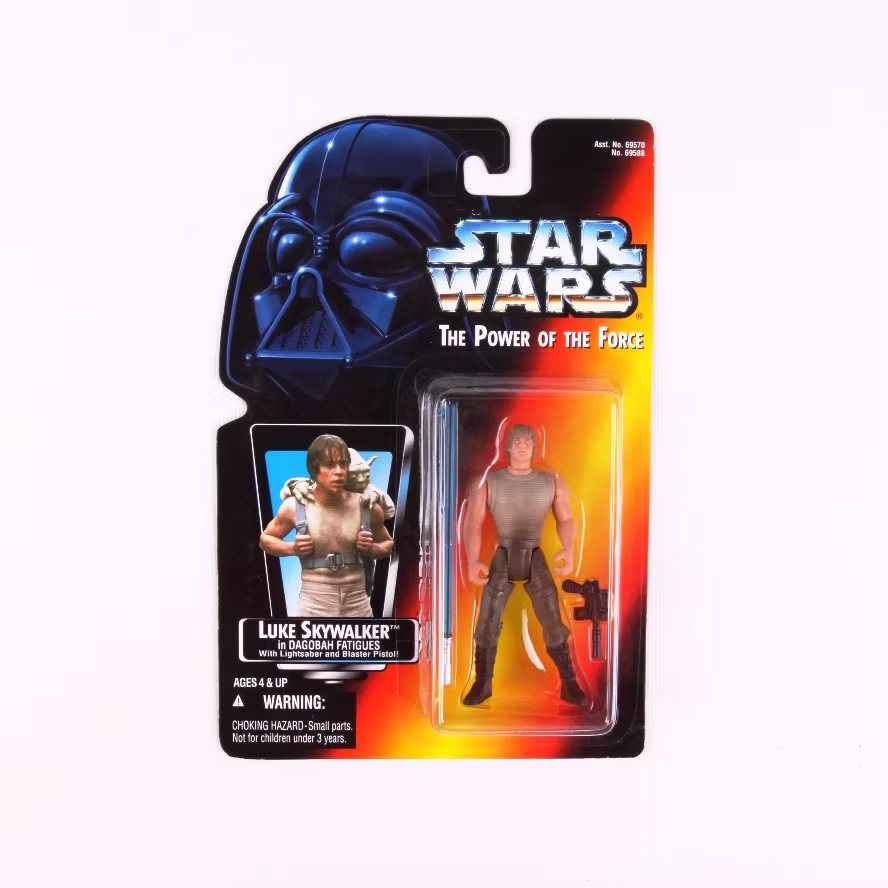 Star Wars 1995 Power of the Force Luke Skywalker in Dagobah Fatigues