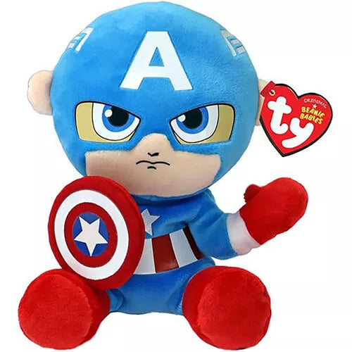 TY Beanie Baby Marvel Super Heroes - CAPTAIN AMERICA